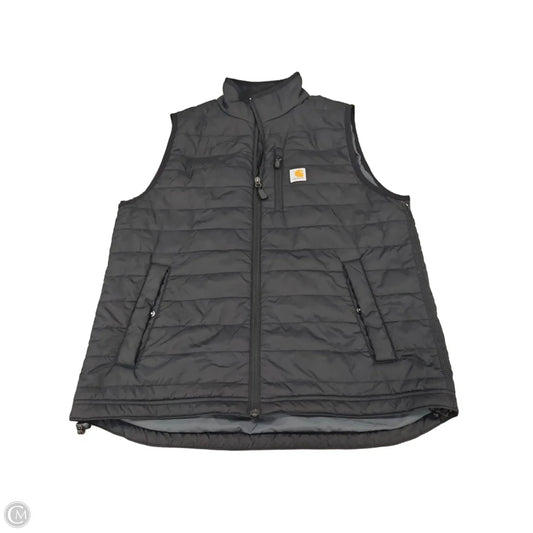 Vest Puffer & Quilted By Carhartt In Black, Size: L