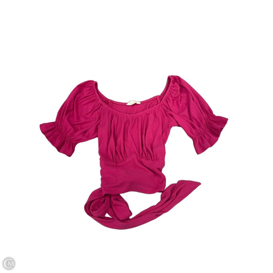 Top Short Sleeve By Listicle In Pink, Size: S