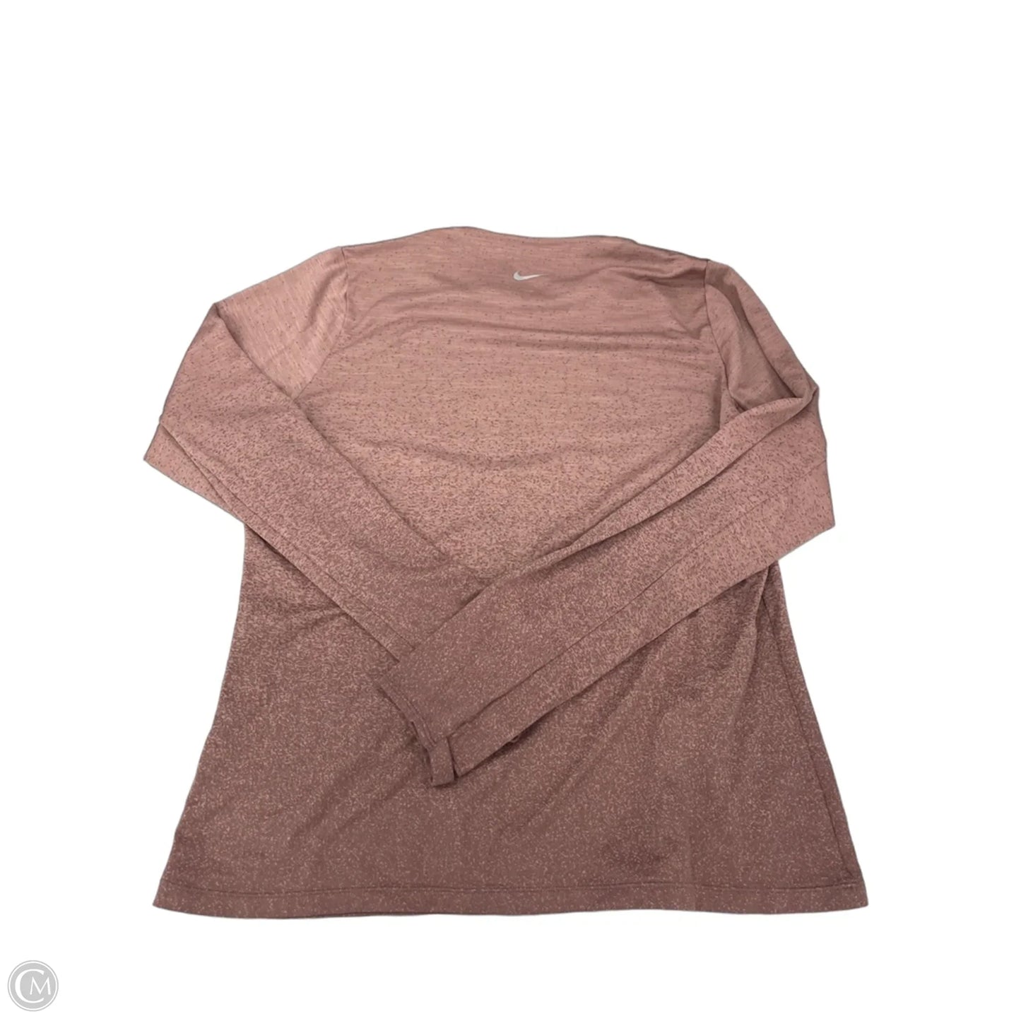 Athletic Top Long Sleeve Crewneck By Nike In Mauve, Size: Xl