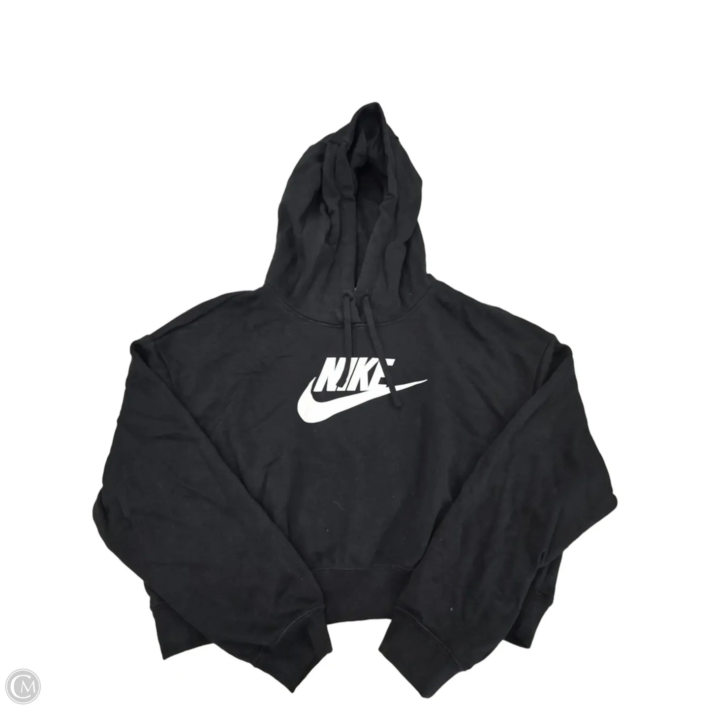 Sweatshirt Hoodie By Nike In Black, Size: M
