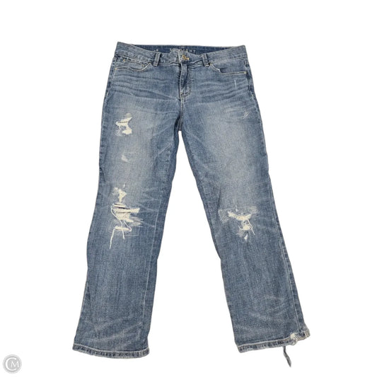 Jeans Straight By White House Black Market In Blue Denim, Size: 6