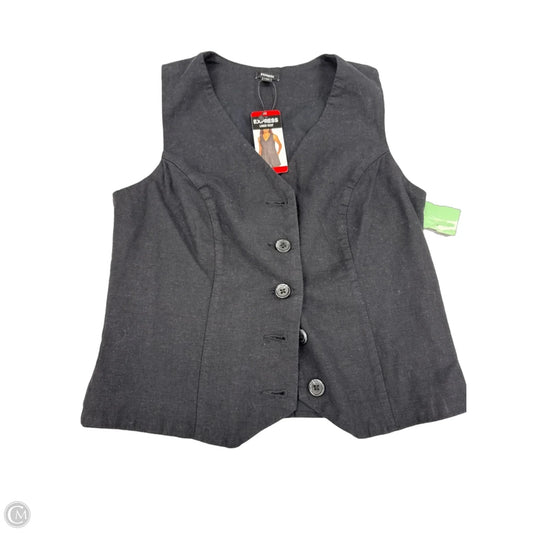 Vest Other By Express In Black, Size: Xs