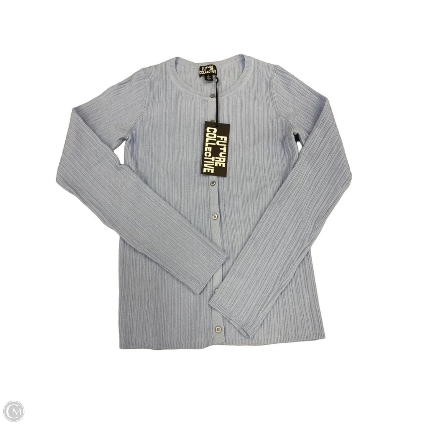 Top Long Sleeve By Future Collective In Blue, Size: M