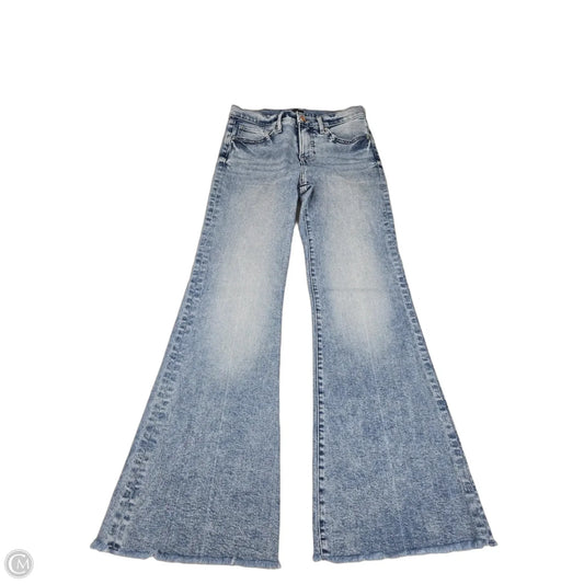 Jeans Flared By Express In Blue Denim, Size: 4