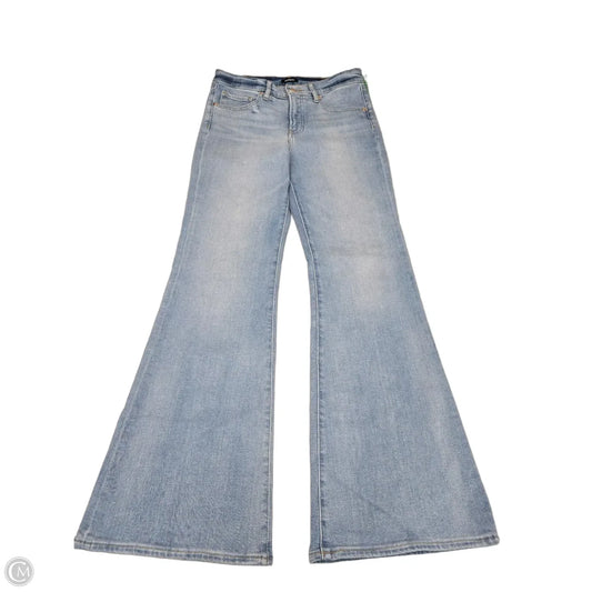 Jeans Flared By Express In Blue Denim, Size: 4