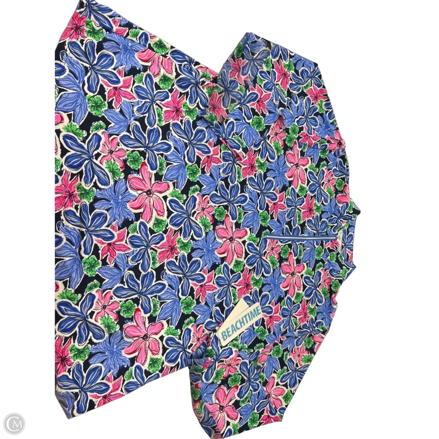 Top Long Sleeve By Cme In Floral Print, Size: 1x