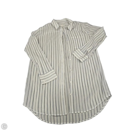 Top Long Sleeve By Treasure And Bond In White, Size: M