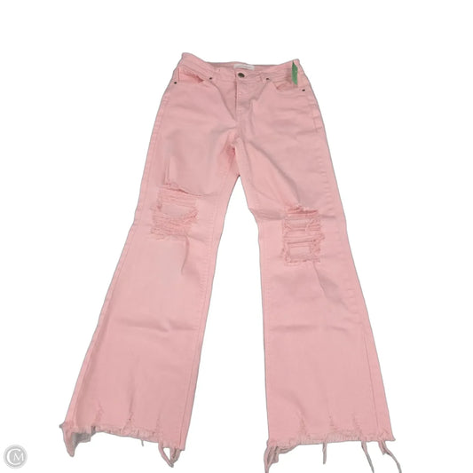 Jeans Straight By Risen In Pink, Size: 4