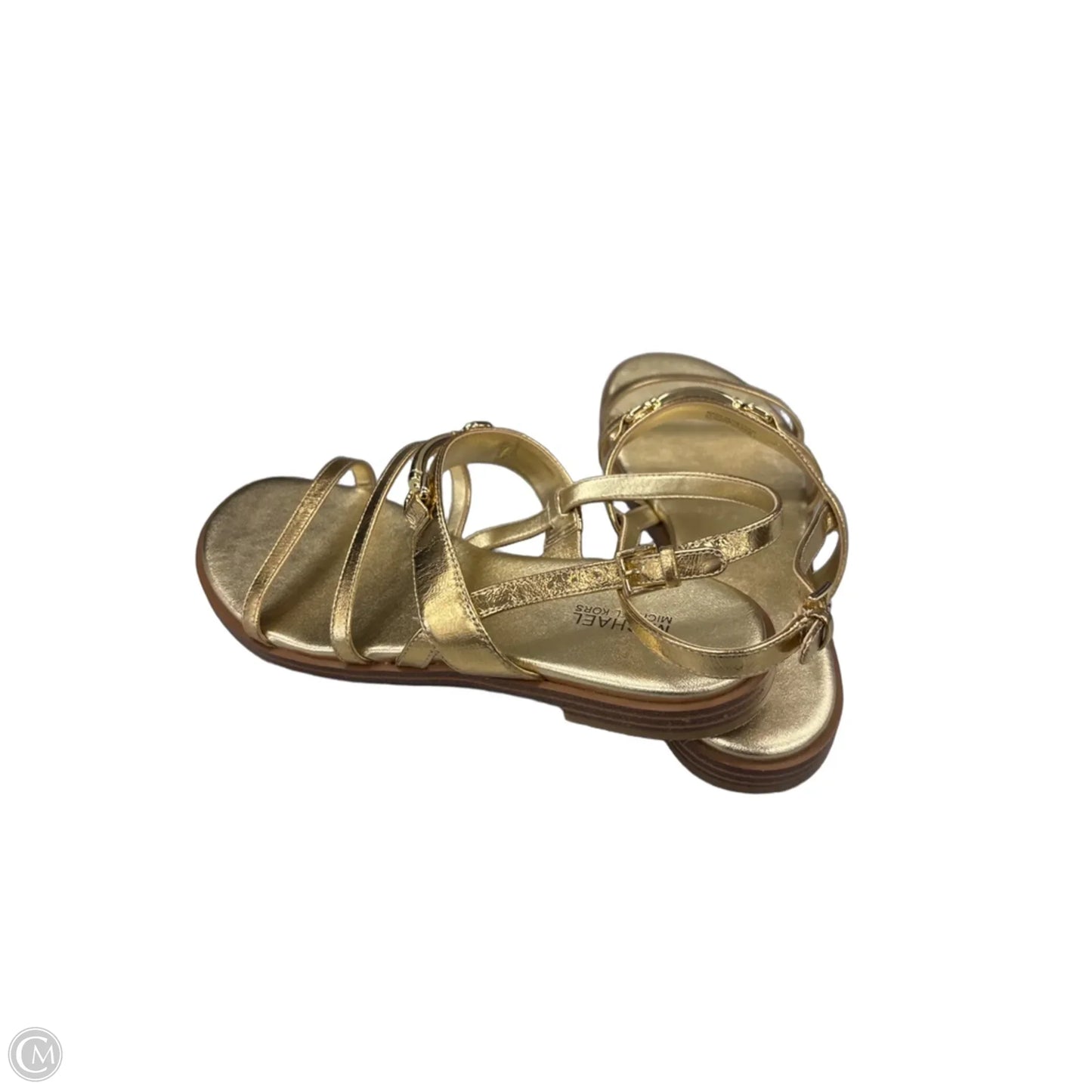 Sandals Flats By Michael By Michael Kors In Gold, Size: 7
