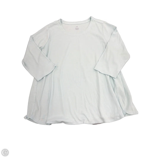 Top 3/4 Sleeve By J. Jill In Blue, Size: 2x