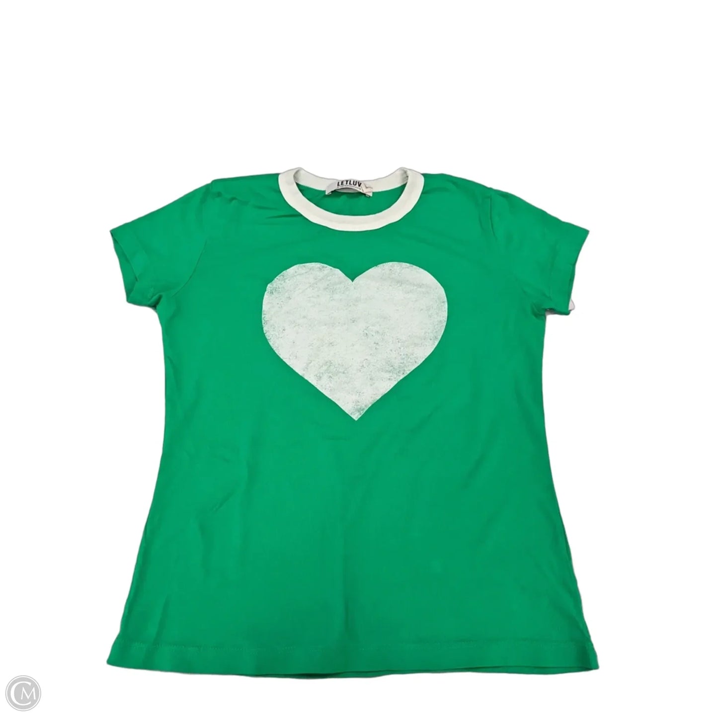 Top Short Sleeve By Anthropologie In Green, Size: S