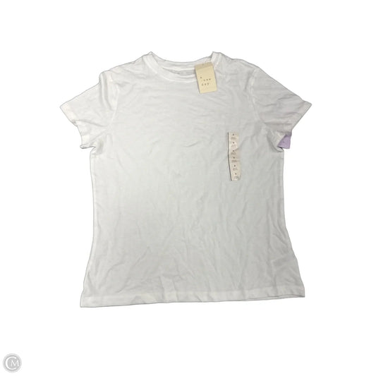 Top Short Sleeve By A New Day In White, Size: M