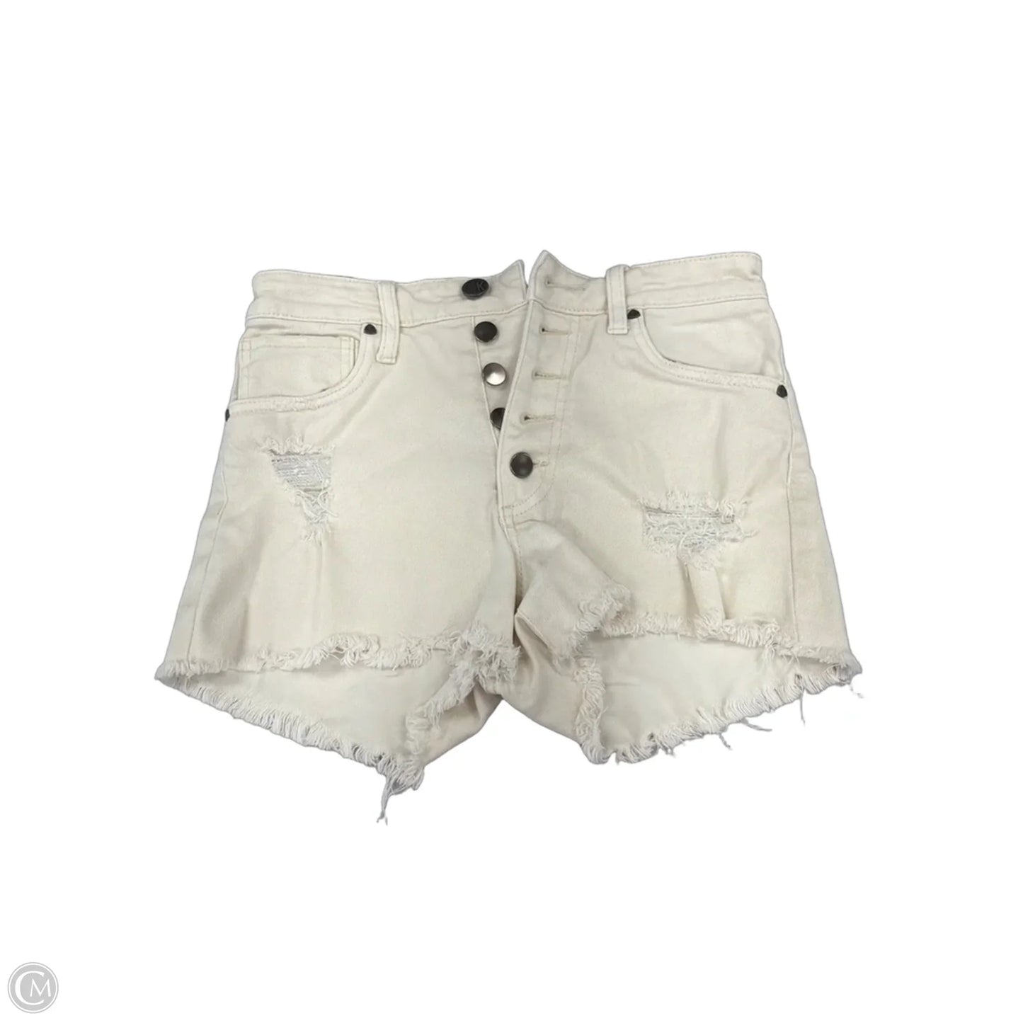 Shorts By Kut In White Denim, Size: 00