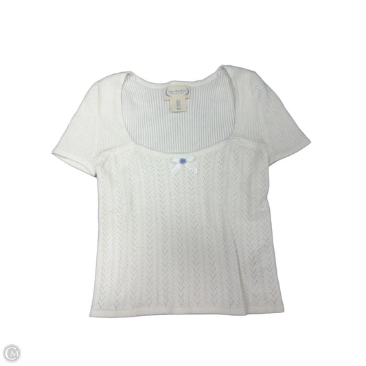 Top Short Sleeve By Cmf In White, Size: S