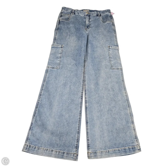 Jeans Wide Leg By Kut In Blue Denim, Size: 12