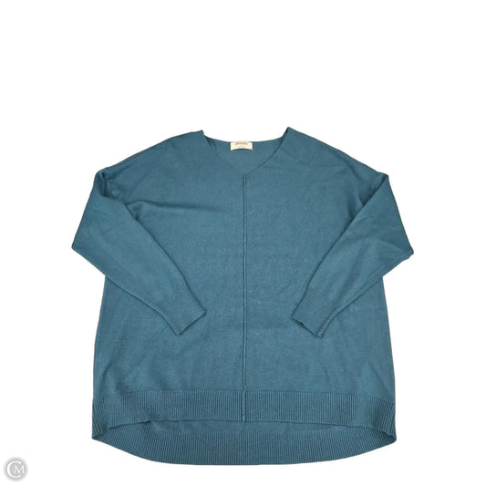 Top Long Sleeve By Zenana In Teal, Size: L
