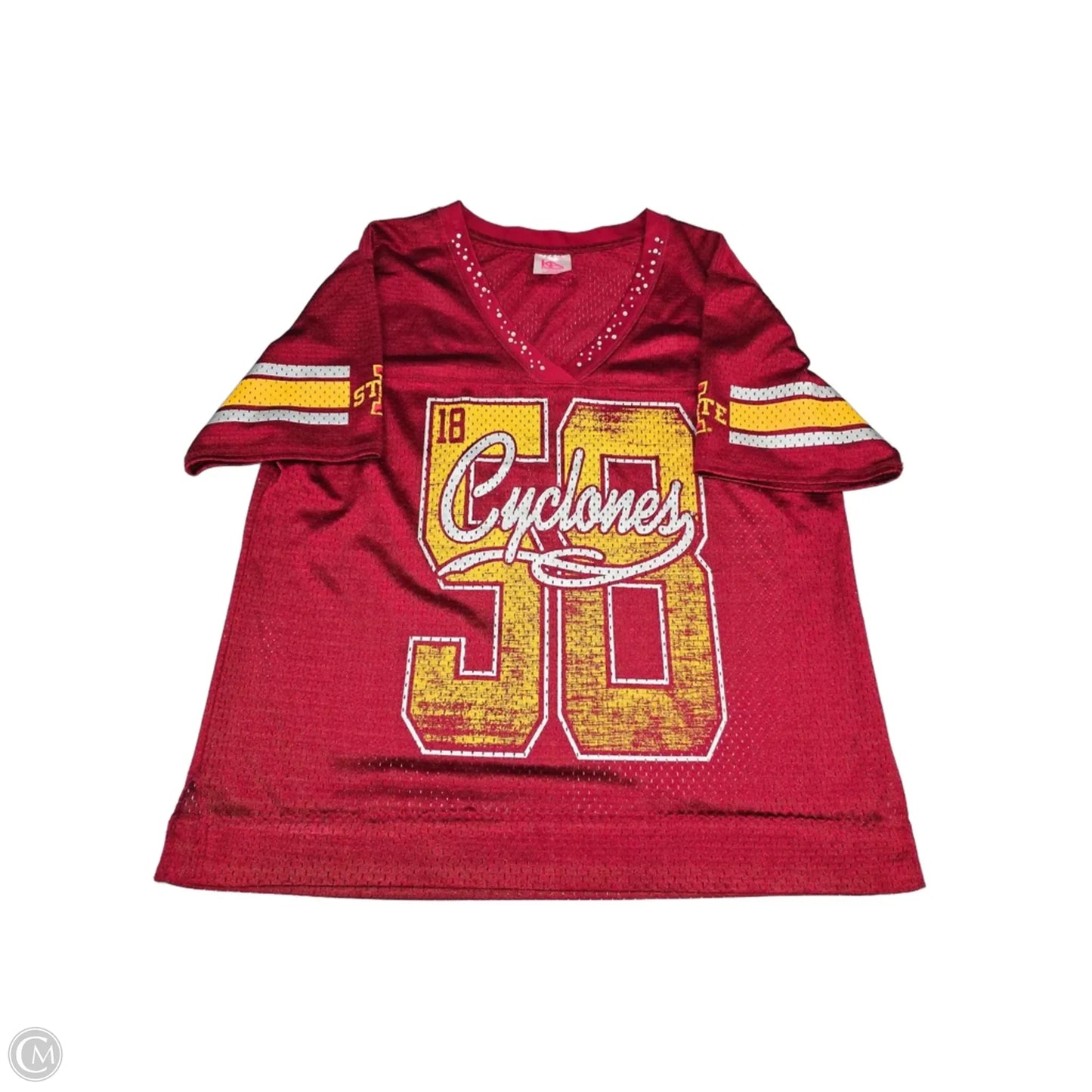 Top Short Sleeve By Cme In Red, Size: Xl
