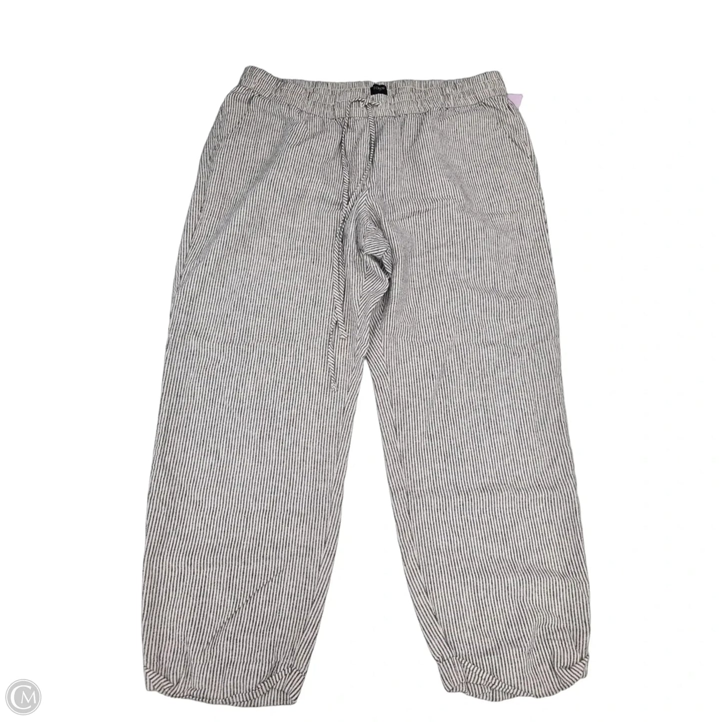 Pants Linen By J. Crew In Striped Pattern, Size: 16