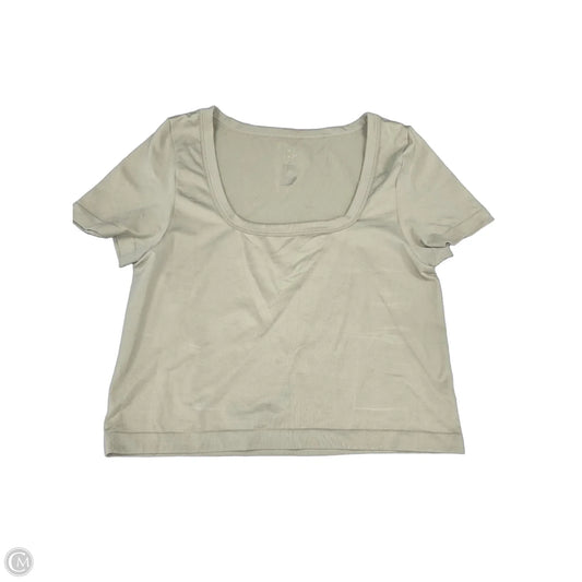 Top Short Sleeve By A New Day In Beige, Size: Xl
