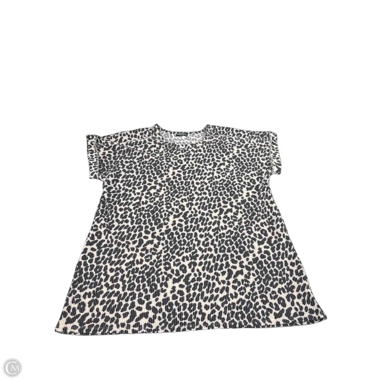 Top Short Sleeve By Heimish Usa In Animal Print, Size: 3x