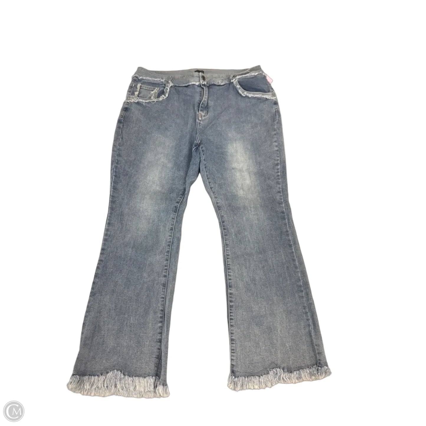 Jeans Boot Cut By Coco And Carmen In Blue Denim, Size: 20