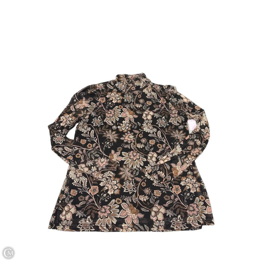 Top Long Sleeve By Jane And Delancey In Floral Print, Size: L