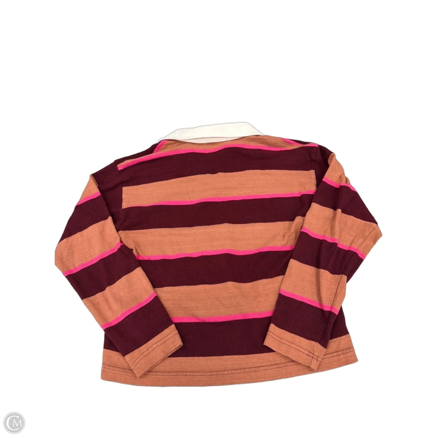 Top Long Sleeve By Loft In Striped Pattern, Size: S