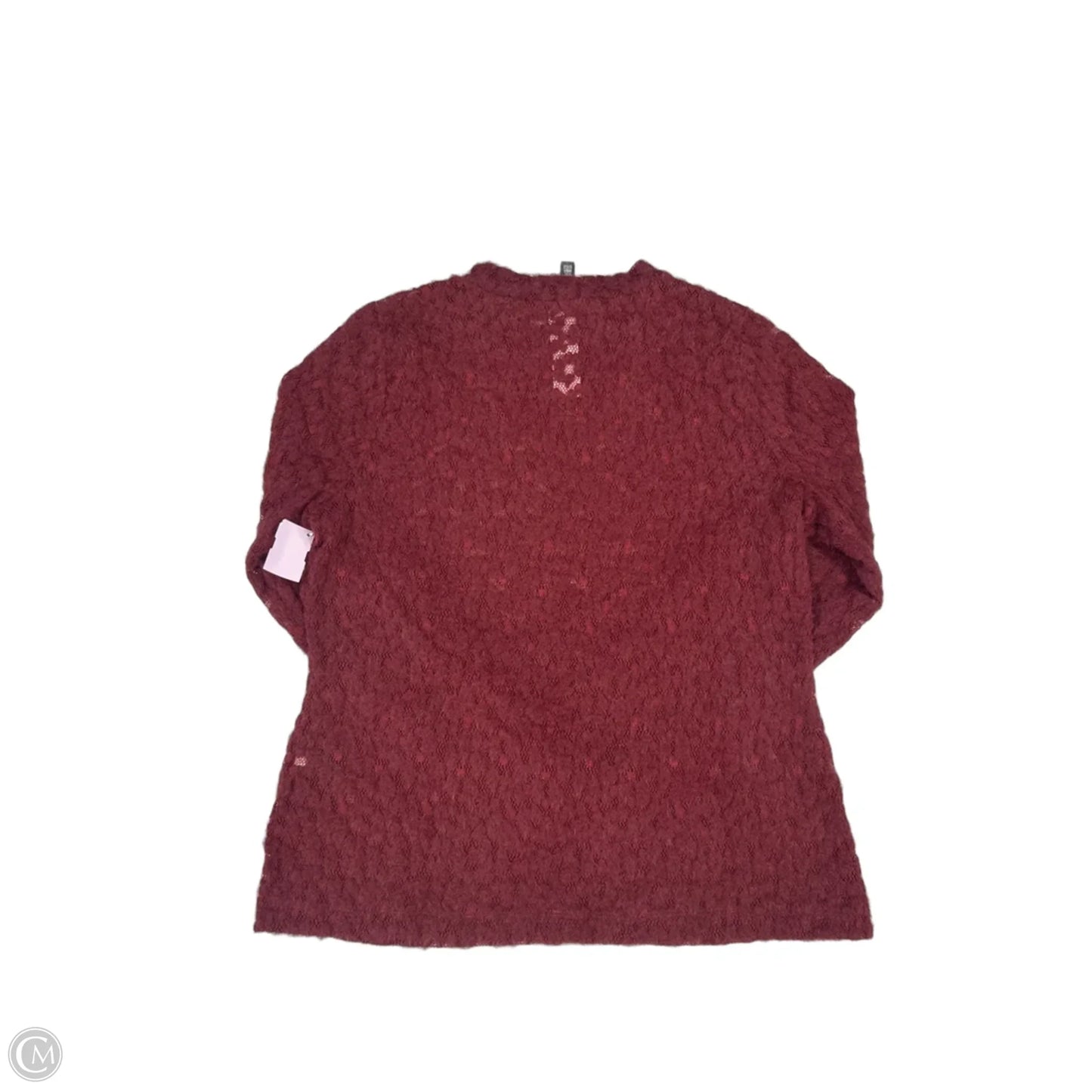 Top Long Sleeve By White House Black Market In Red, Size: Xl
