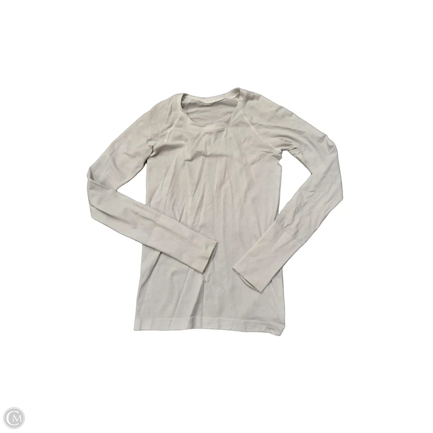 Athletic Top Long Sleeve Crewneck By Lululemon In Grey, Size: 6