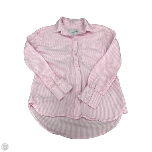 Top Long Sleeve By Lola River In Pink, Size: M