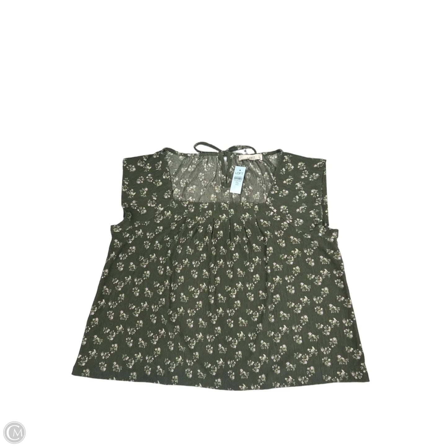 Top Short Sleeve By Loft In Green, Size: Xxl