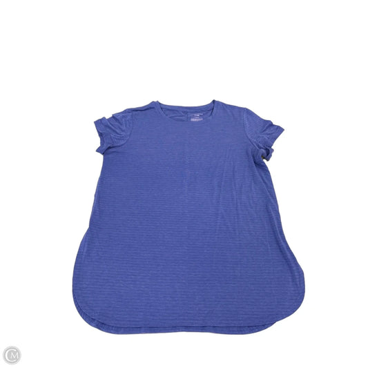 Athletic Top Short Sleeve By Tek Gear In Blue, Size: L
