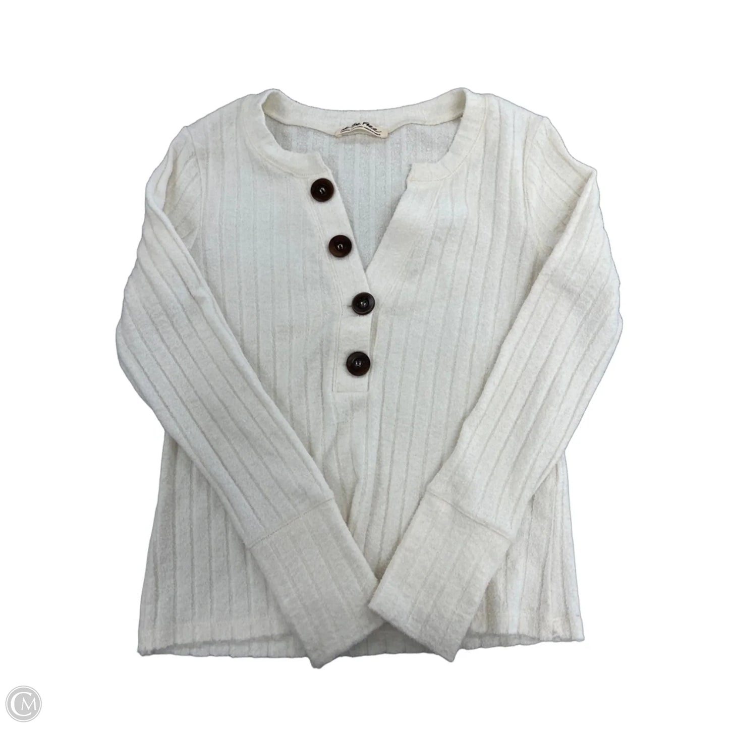 Top Long Sleeve By We The Free In Cream, Size: M