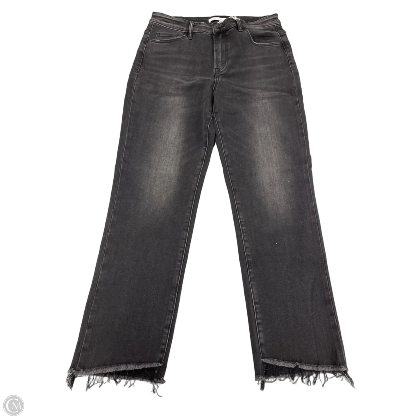 Jeans Straight By Flying Monkey In Black Denim, Size: 12