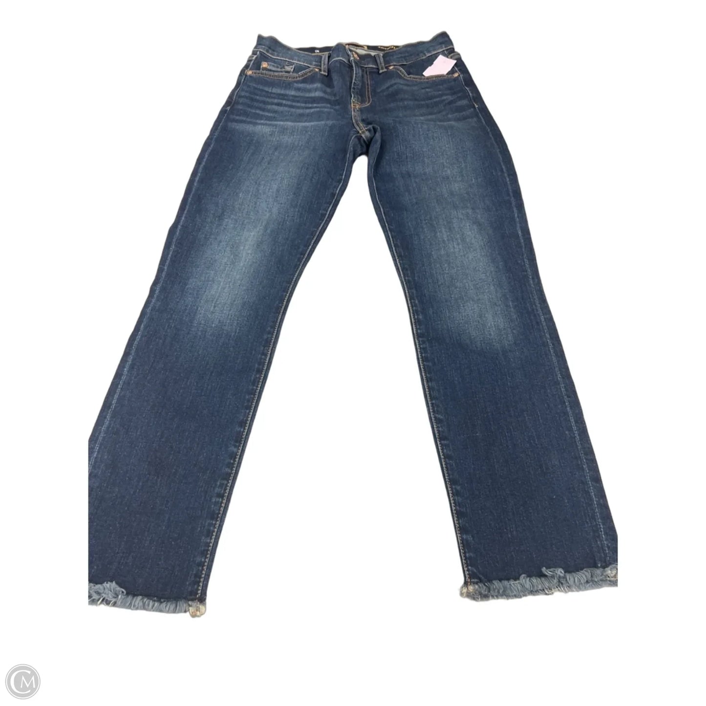 Jeans Straight By 7 For All Mankind In Blue Denim, Size: 8