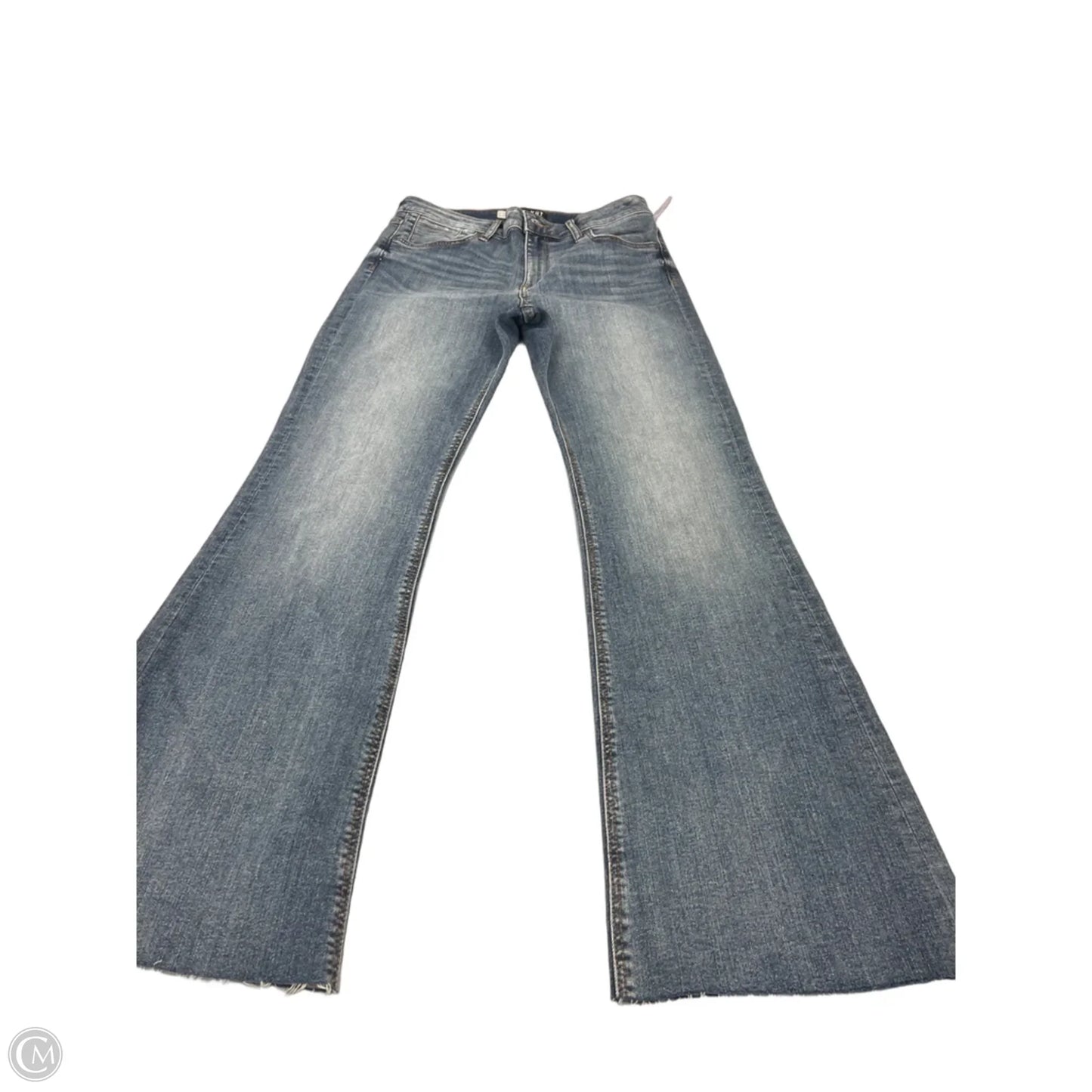 Jeans Flared By Kut In Blue Denim, Size: 8