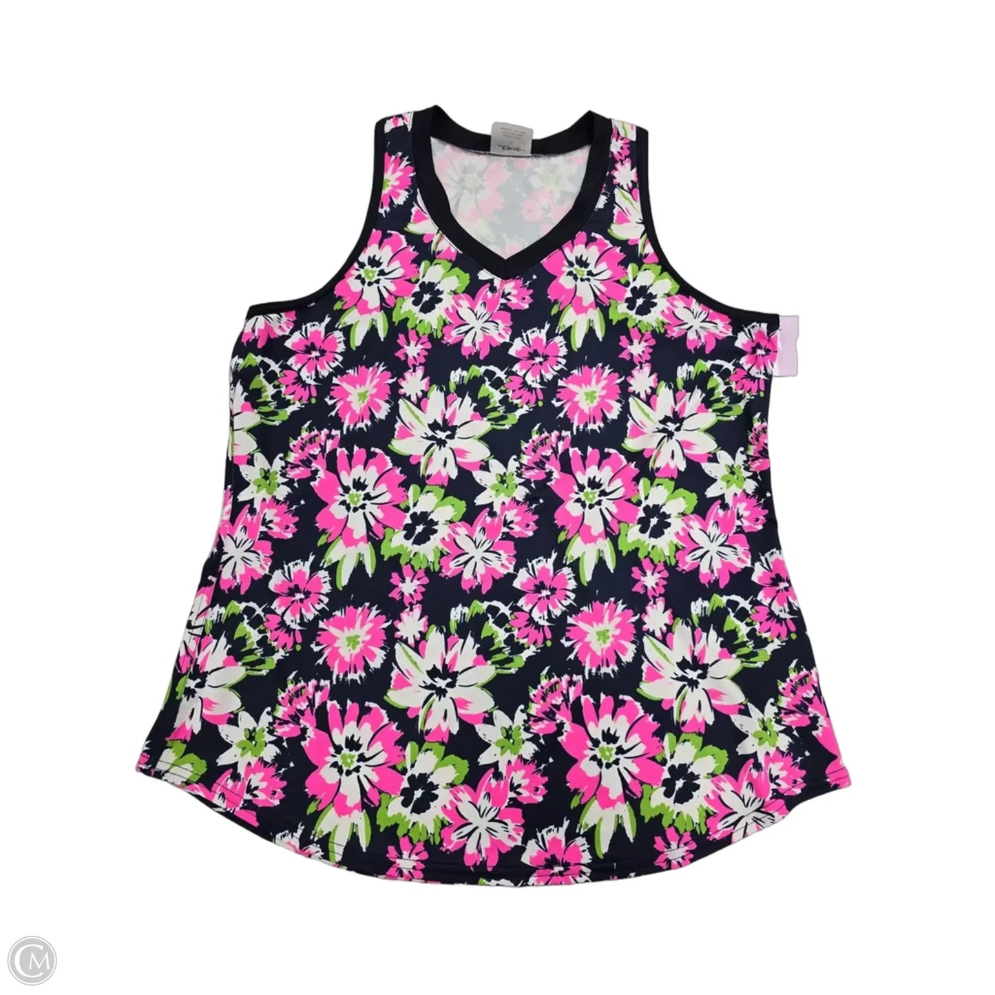 Athletic Tank Top By Jofit In Floral Print, Size: L