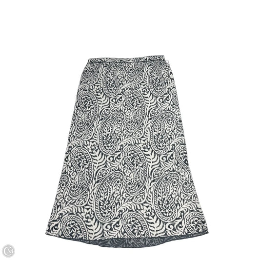 Skirt Midi By Peruvian Connection In Black & Grey, Size: Xl