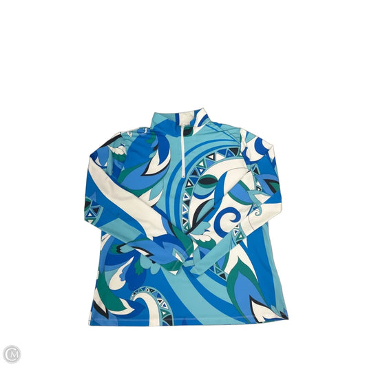 Top Long Sleeve By Cme In Blue, Size: L