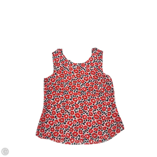 Tank Top By Cabi In Blue Red & White, Size: M