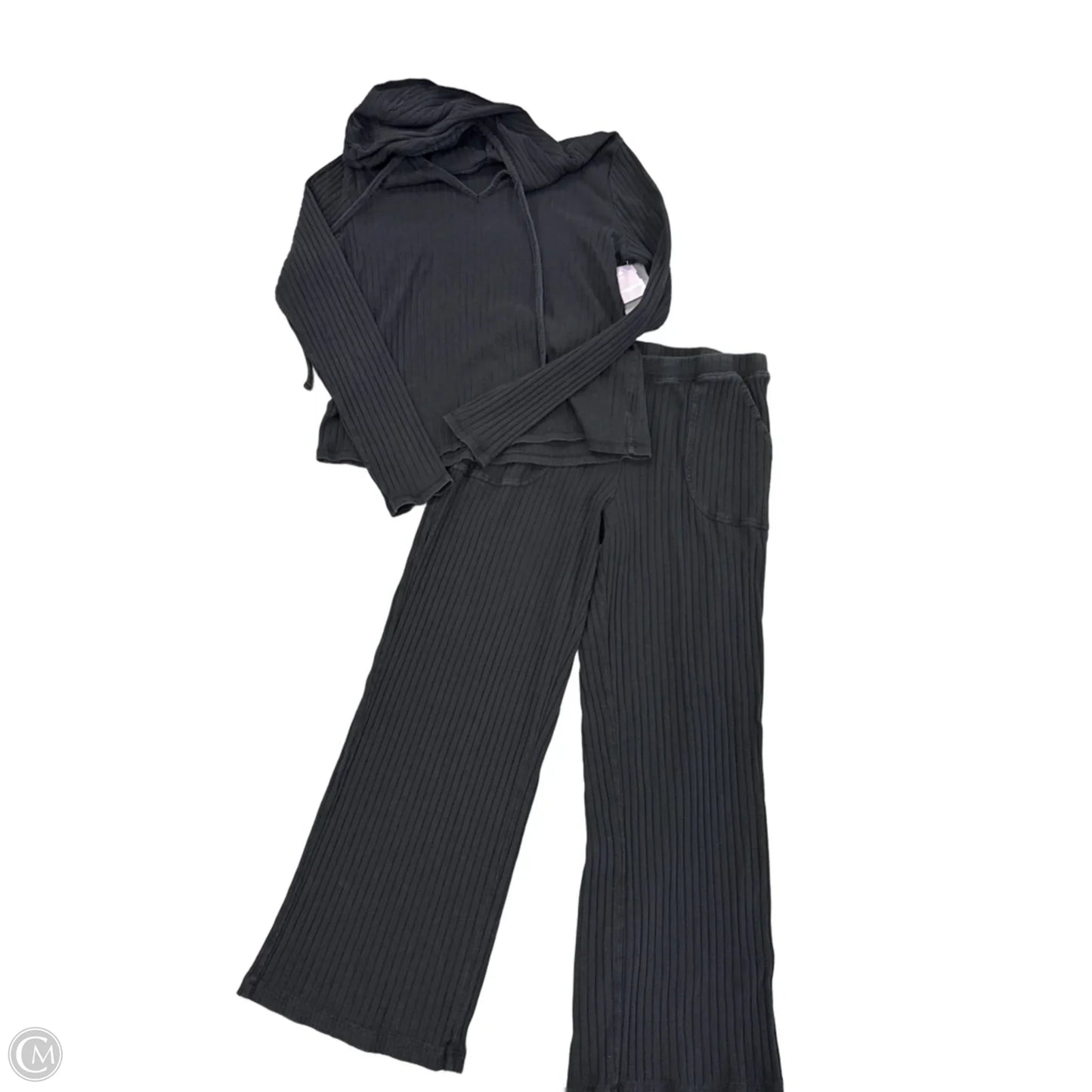 Top 2pc Long Sleeve By Cmf In Black, Size: M