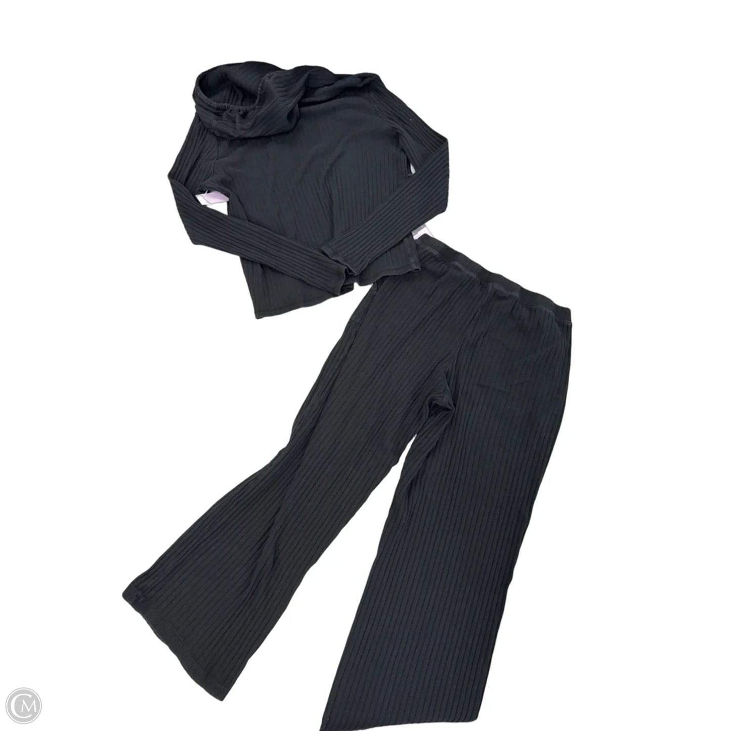 Top 2pc Long Sleeve By Cmf In Black, Size: M