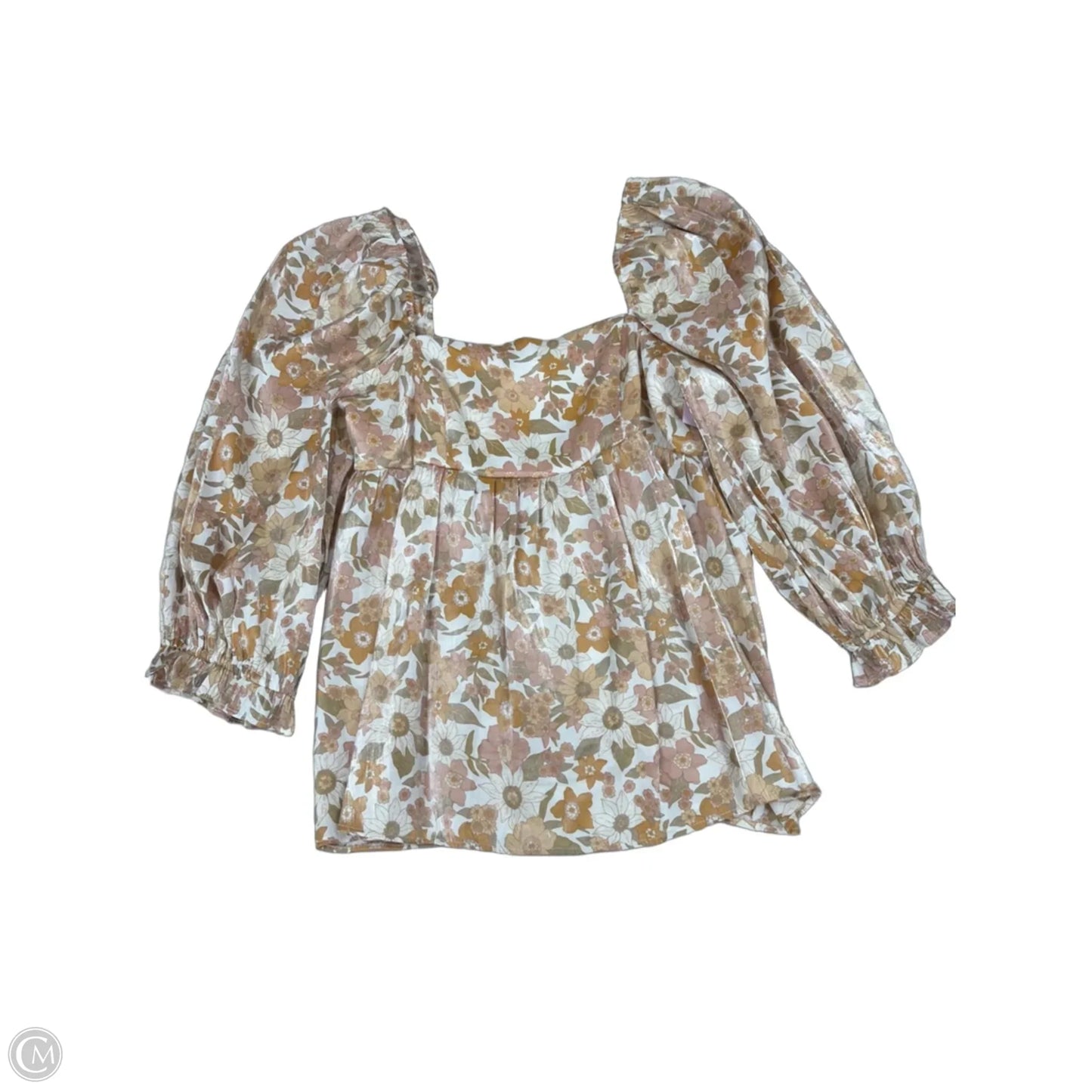 Top Long Sleeve By Storia In Floral Print, Size: M