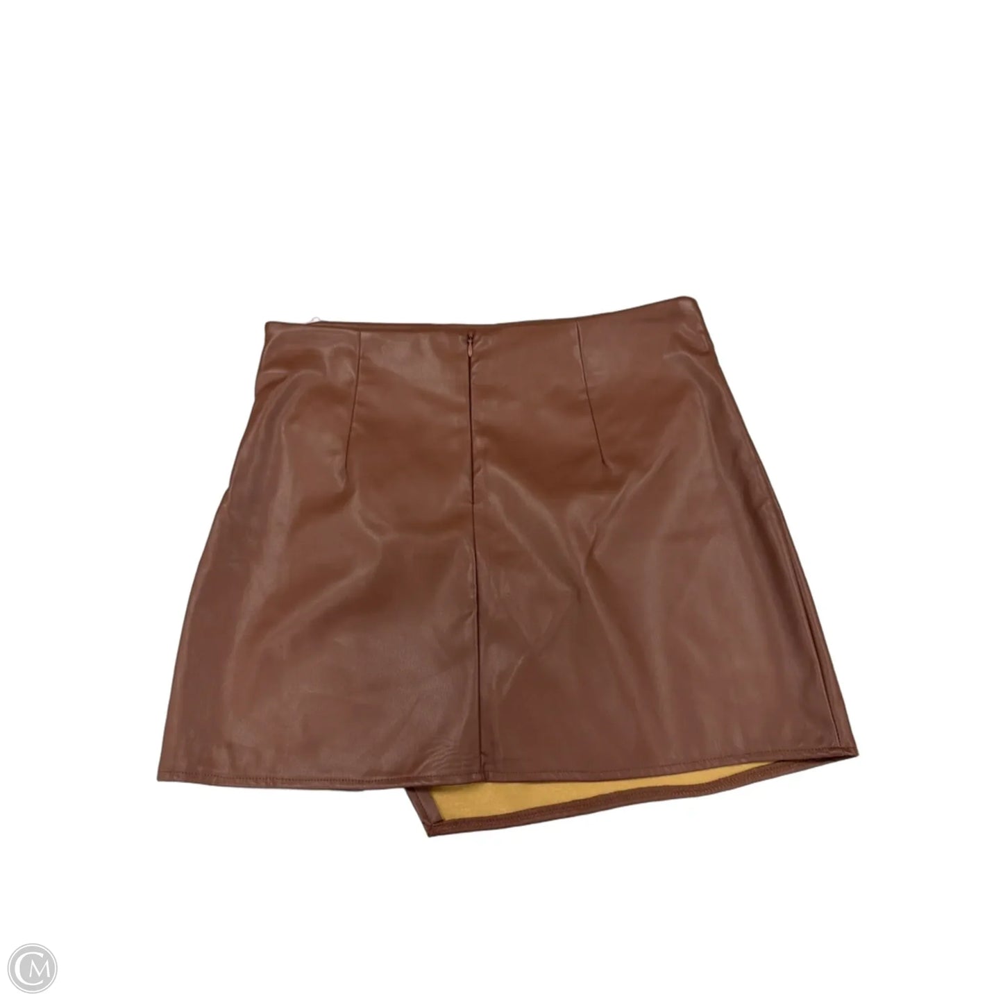 Skirt Mini & Short By Fashion On Earth In Brown, Size: M