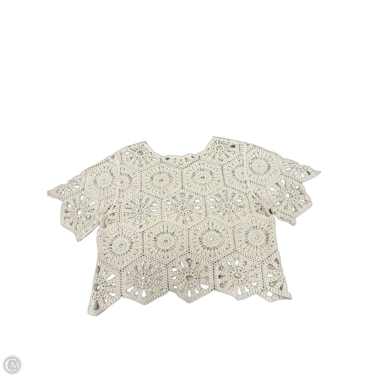 Top Short Sleeve By Rebellion In Beige, Size: S