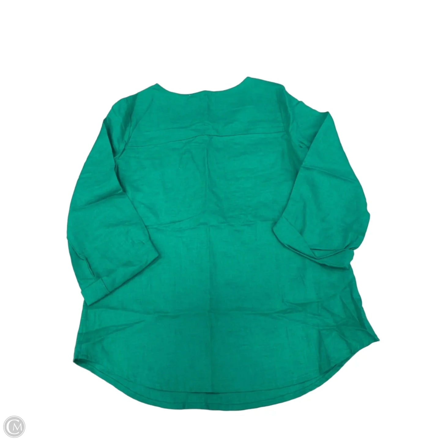 Top Long Sleeve By Emily Daniels In Green, Size: S