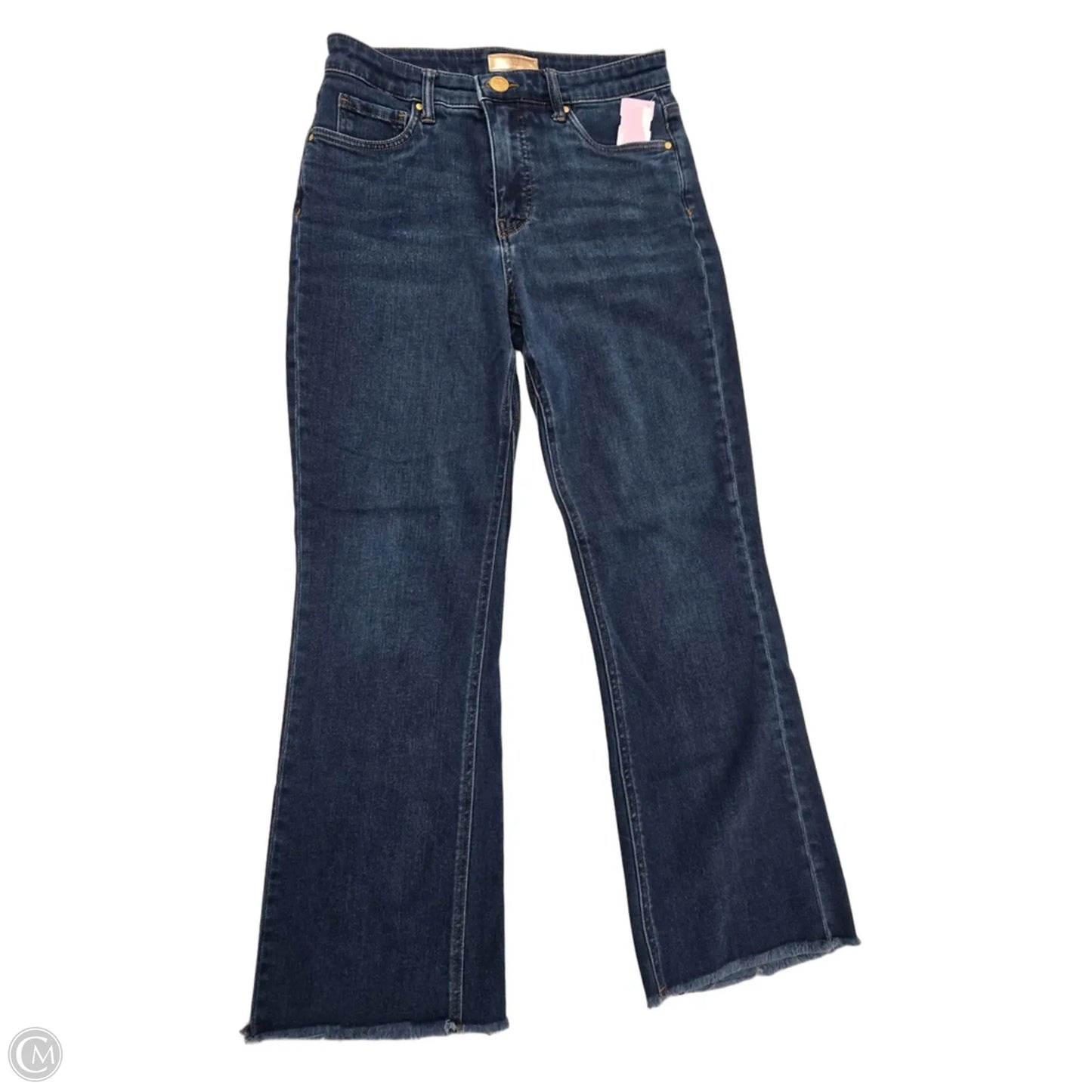 Jeans Flared By Kut In Blue Denim, Size: 4