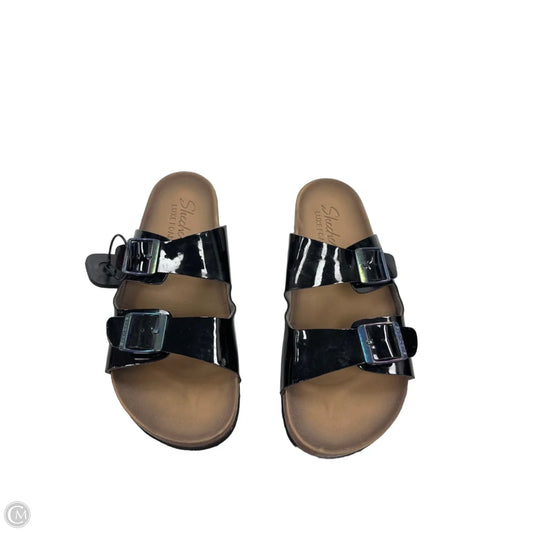 Sandals Flip Flops By Skechers In Black, Size: 9