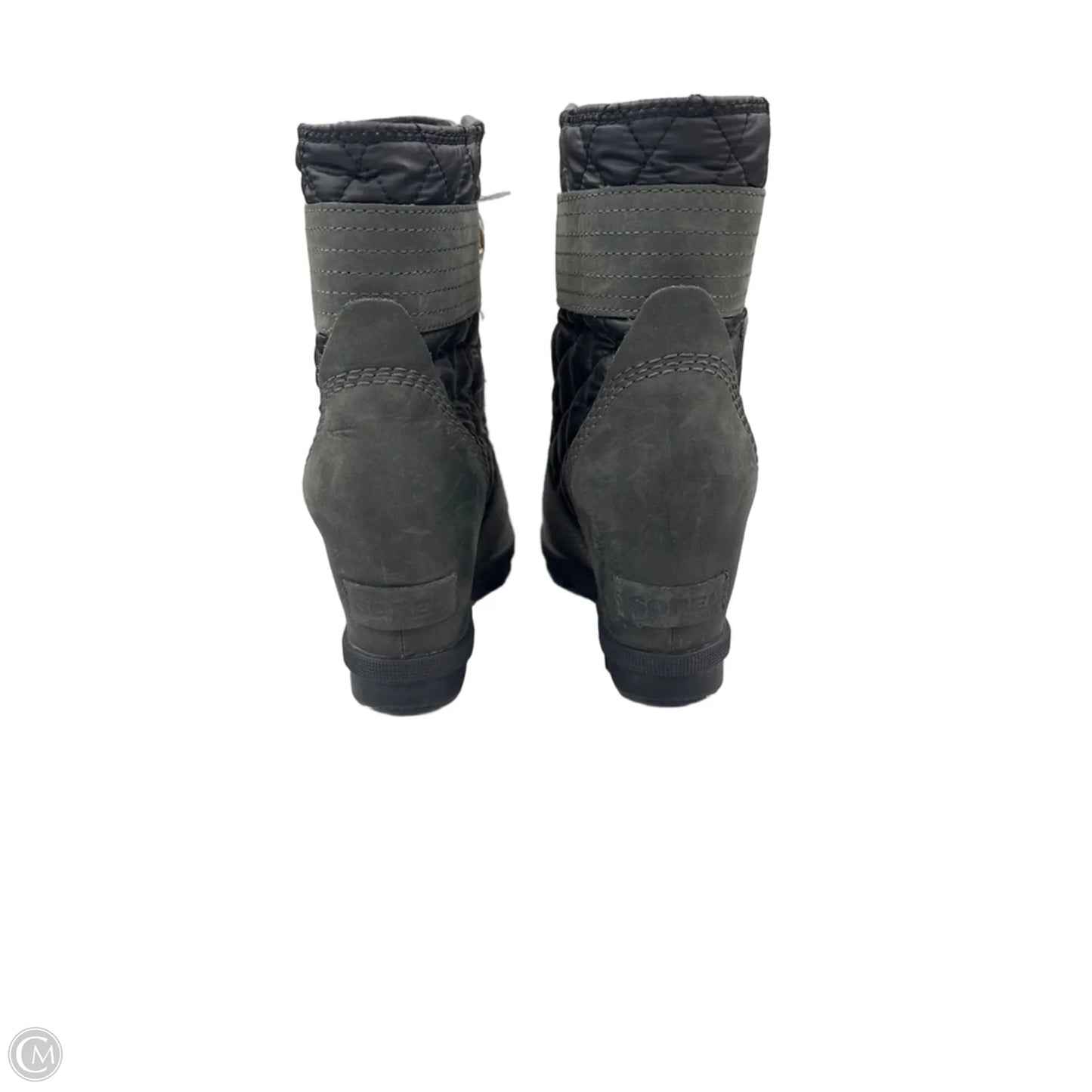 Boots Ankle Heels By Sorel In Green, Size: 5