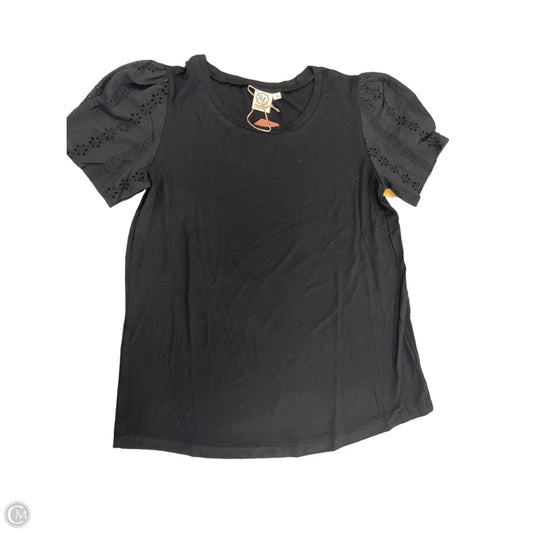 Top Short Sleeve By Cme In Black, Size: S